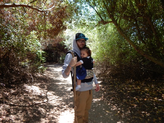 Liam and Papa at the El Dorado Nature Center